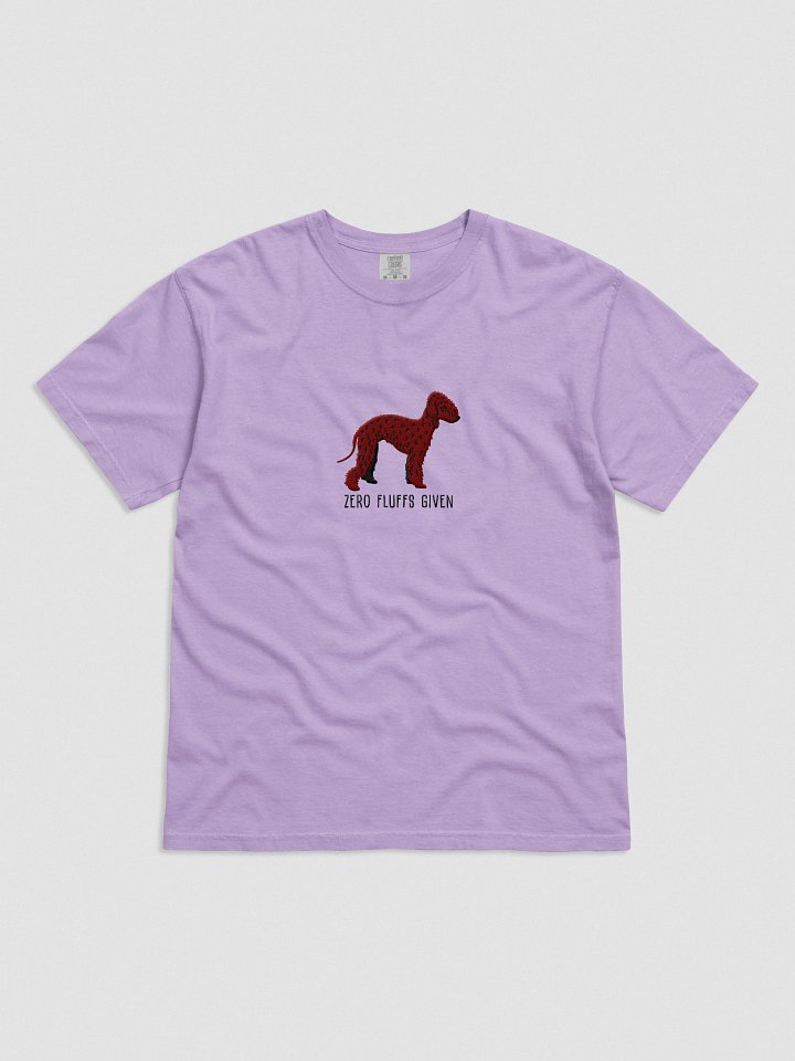 Zero Fluffs Given T-Shirt(Embroidered) of a Bedlington Terrier(Chocolate) product image (41)