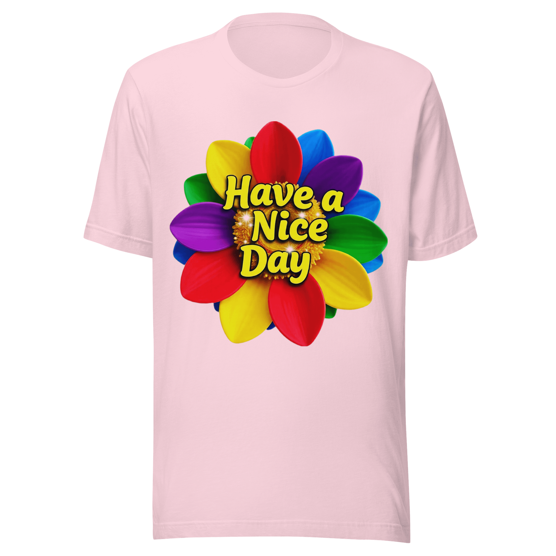 Rainbow Petals 'Have a Nice Day' image T-Shirt product image (1)