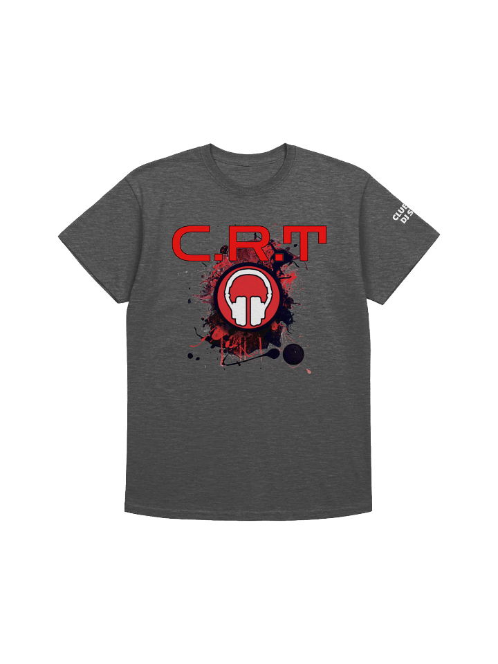 CRT Paint Splatter Large Front Print, With Red Tribe Back Print T-Shirt product image (1)