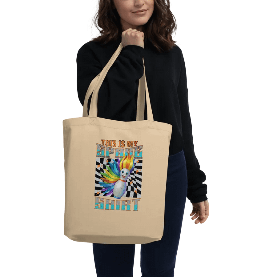 This Is My Spare Shirt Bowling Flame-haired Pin Tote Bag product image (2)