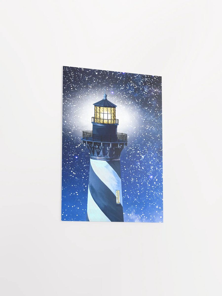 Cape Hatteras Lighthouse At Night - North Carolina Matte Poster product image (20)