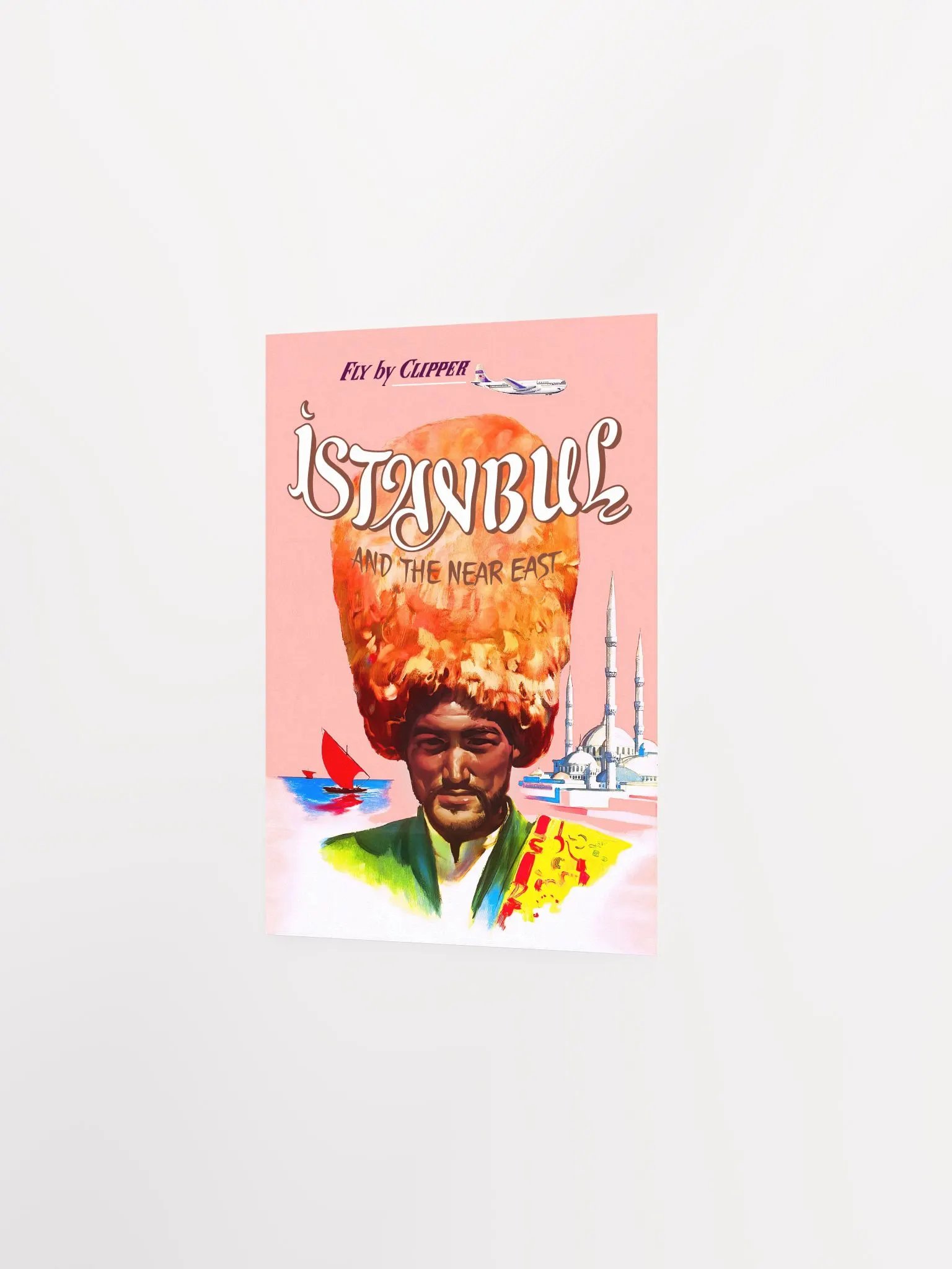 Istanbul, Turkey, 1950s — retro vintage travel poster product image (7)