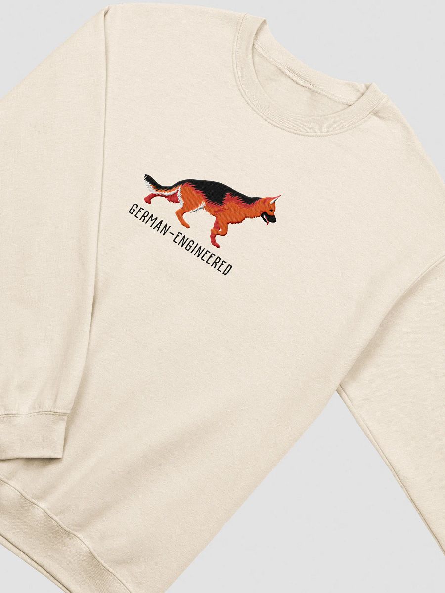 German-Engineered Sweatshirt (Embroidered) of a German Shepherd(Red) product image (15)