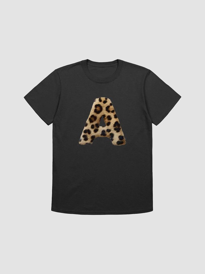 Leopard Print Letter A Unisex T-Shirt product image (1)