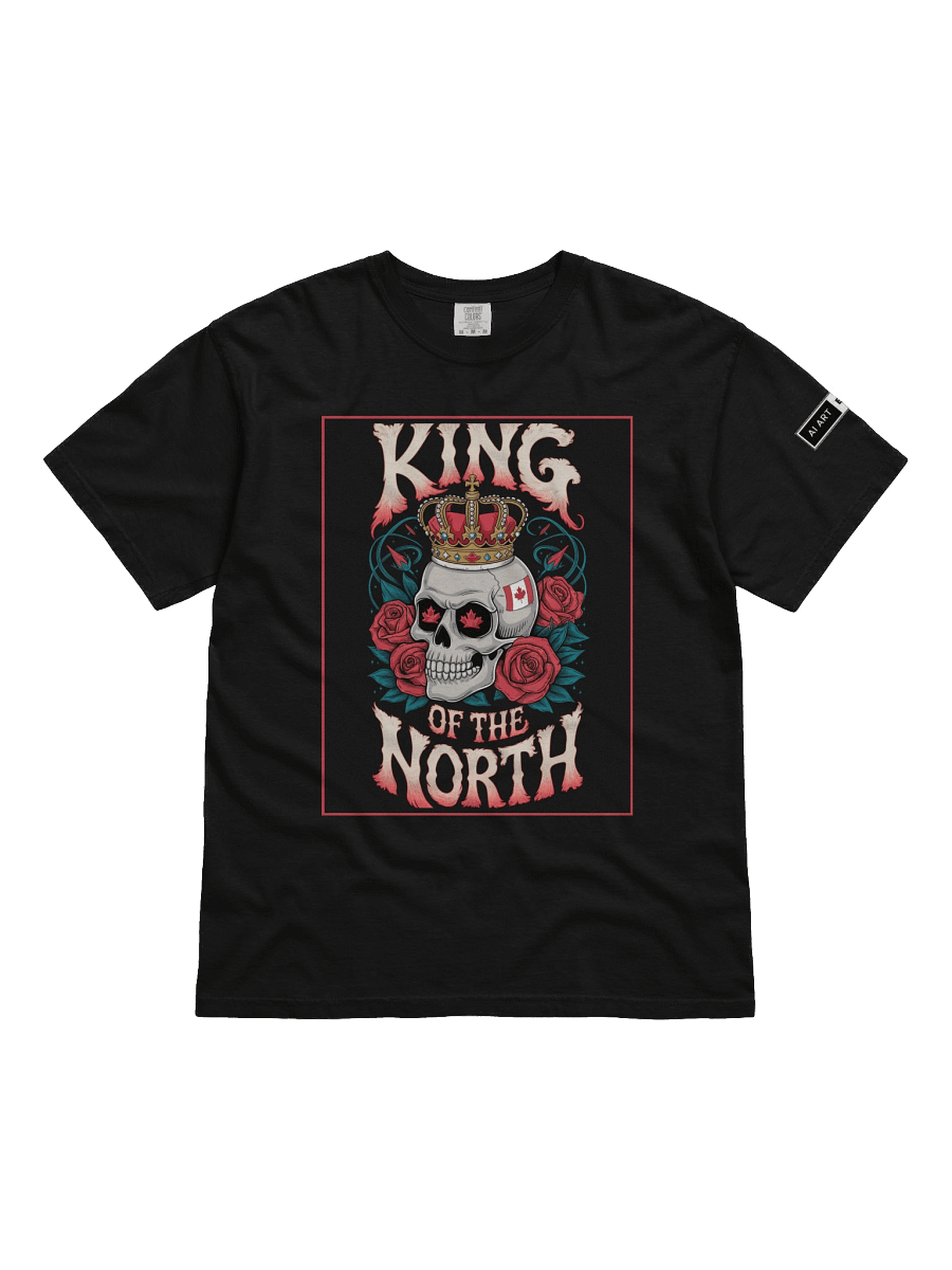 "KING OF THE NORTH" 100% cotton T-shirt product image (1)