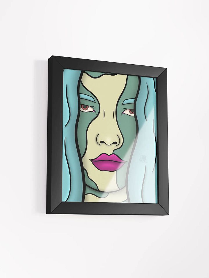 Tired blue framed poster product image (2)