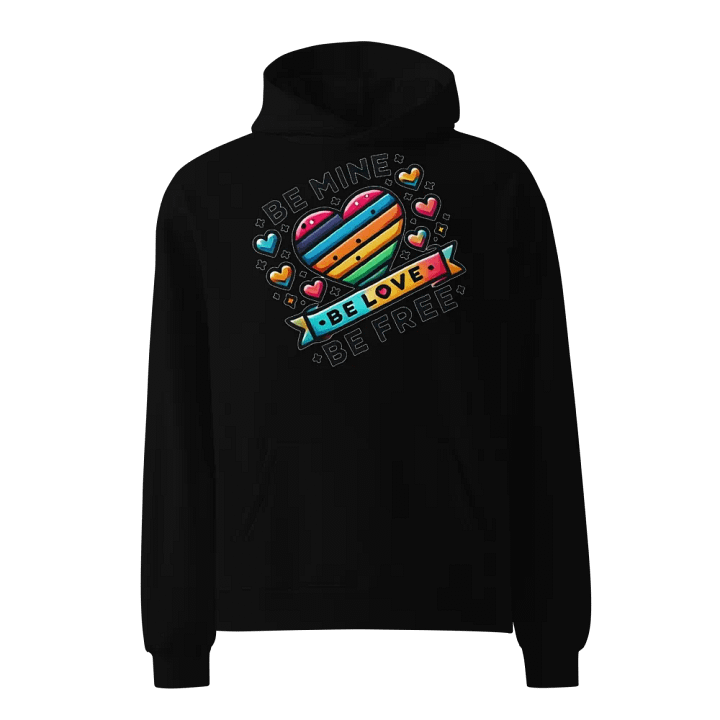 Rainbow Heart Oversized Hoodie product image (1)