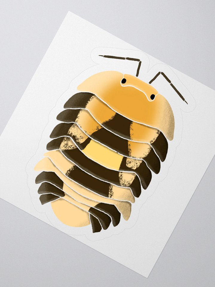 Amber Firefly Isopod Sticker product image (7)