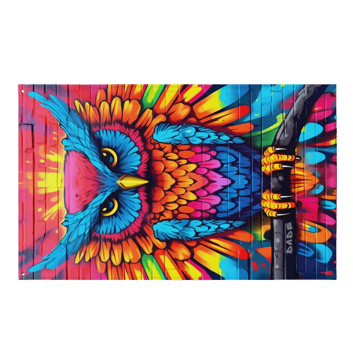 Rave Owl flag product image (1)