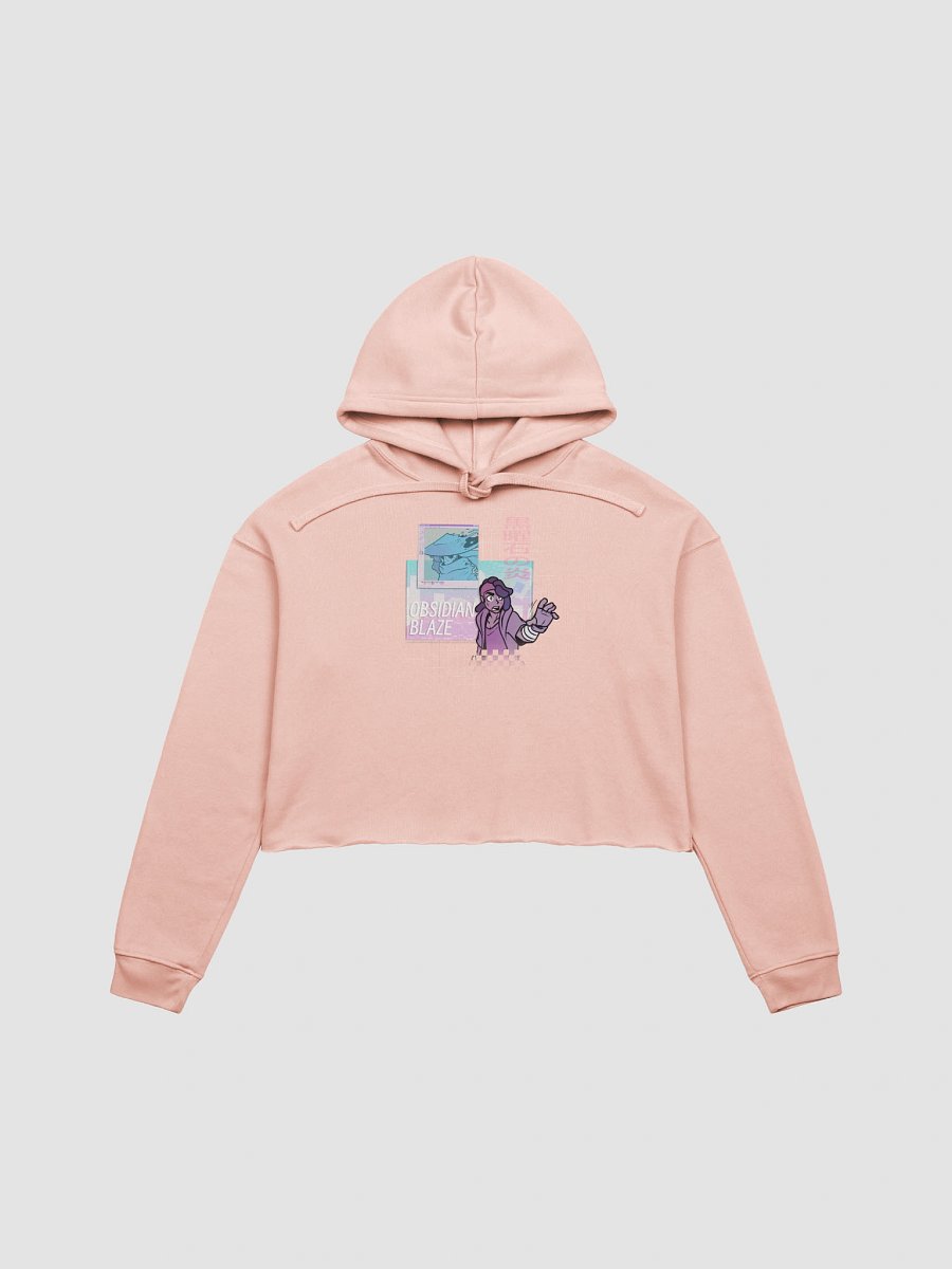 Obsidian Blaze Vapour Crop Hoodie product image (2)