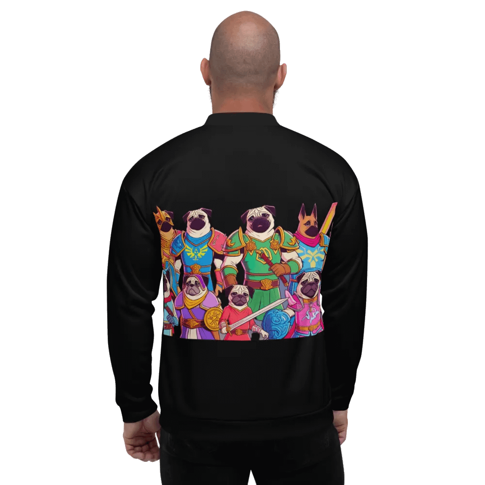 PugNation All-Over Print Bomber Jacket product image (6)