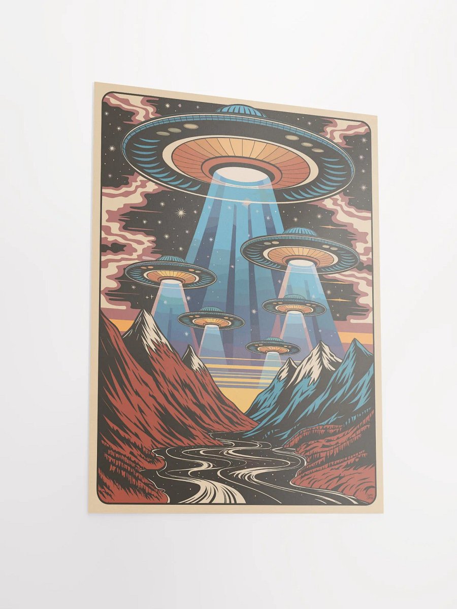 UFO Invasion Poster product image (2)