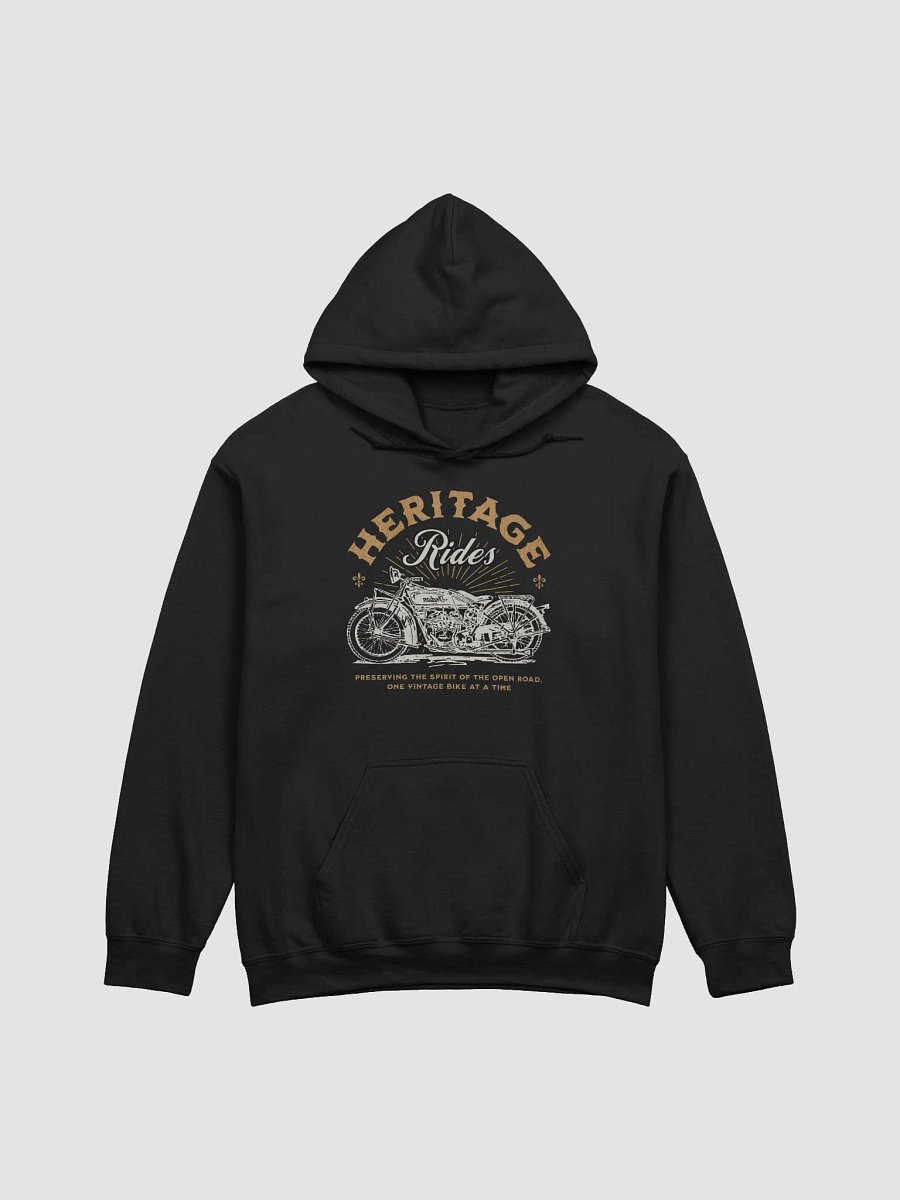 Heritage Rides Hoodie | Vintage Motorcycle Biker Sweatshirt for Classic Riders product image (2)