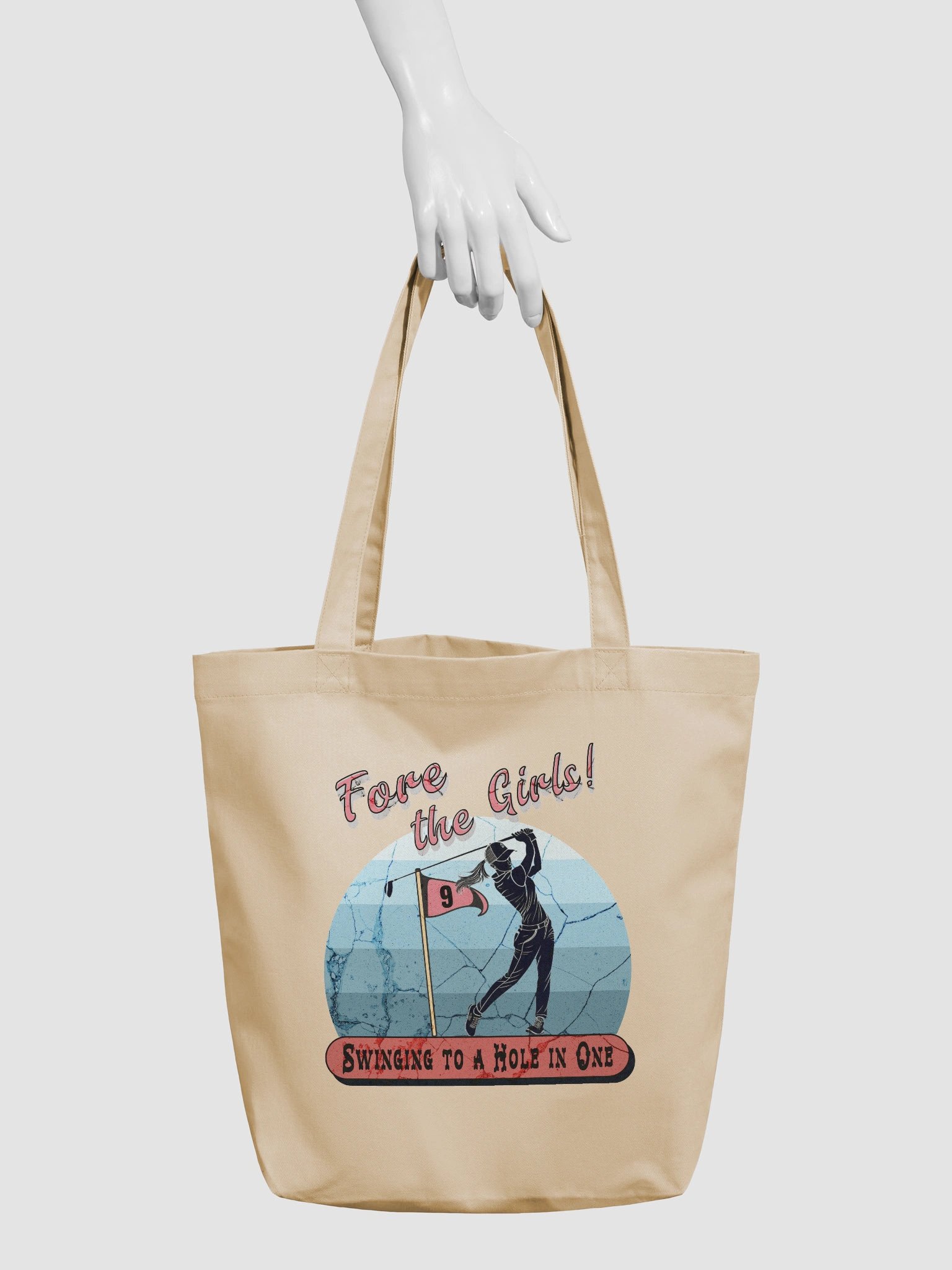 Fore The Girls Swinging To A Hole In One Golfing Eco Tote Bag product image (6)