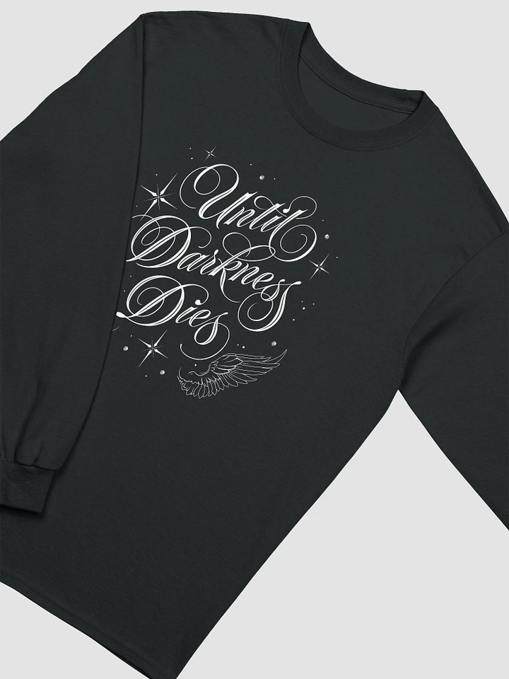 Until Darkness Dies (wings design) Cotton Long Sleeve T-Shirt product image (2)