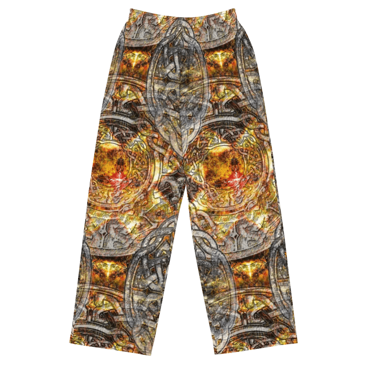 Gold and Silver Celtic Knot Wideleg Pants product image (2)