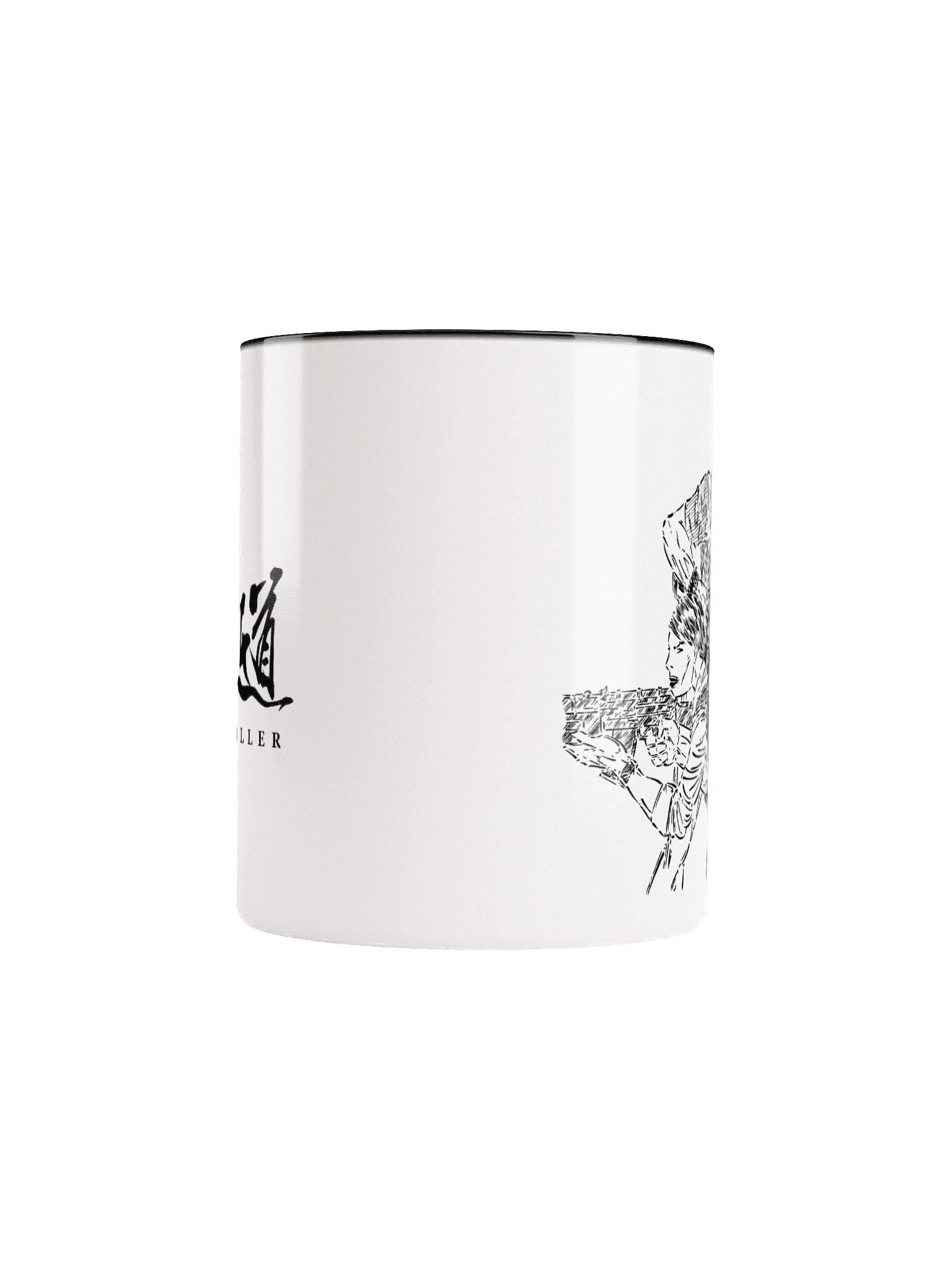 MEIFUMADO | Maeda & Sakura | Black & White Mug product image (5)