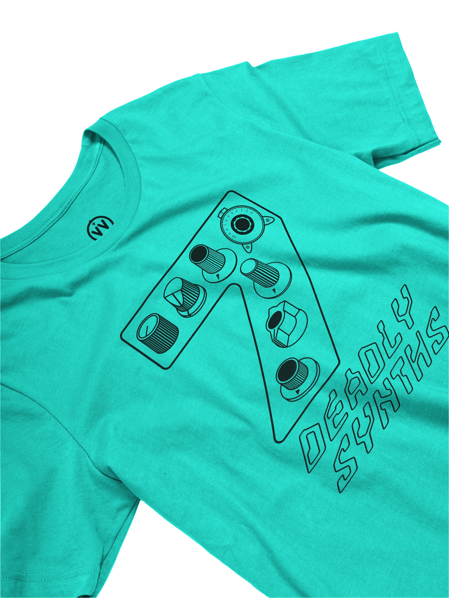 7 Synthesizer Legends T-Shirt - Seven Deadly Synths (7 Synthesis Classics) BLACK PRINT product image (5)