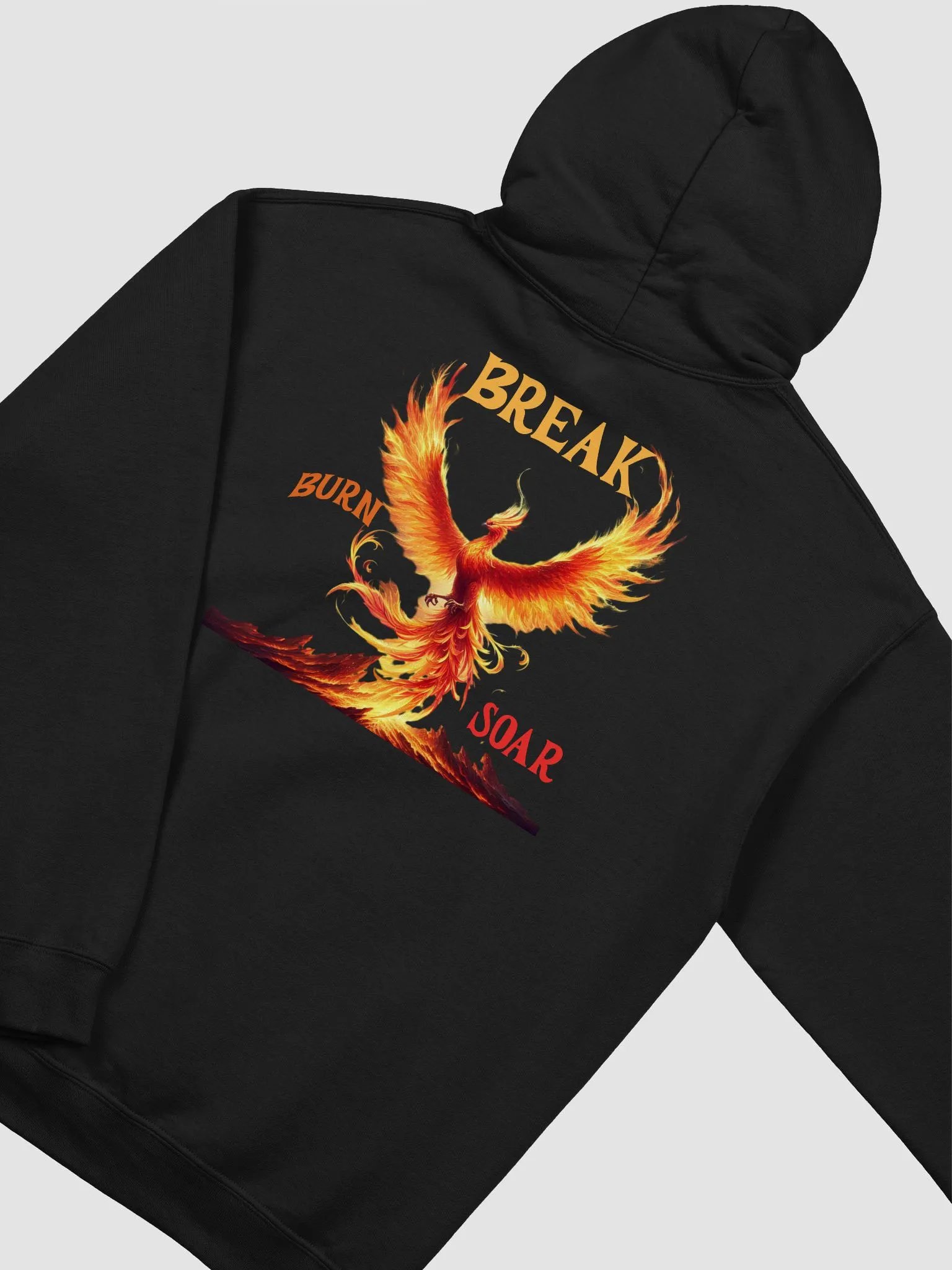 Phoenix Rebirth Classic Hoodie Design On Back product image (2)
