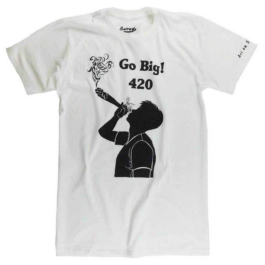 420 Friendly? Then Go Big! A Plant Loving T-Shirt in White product image (1)