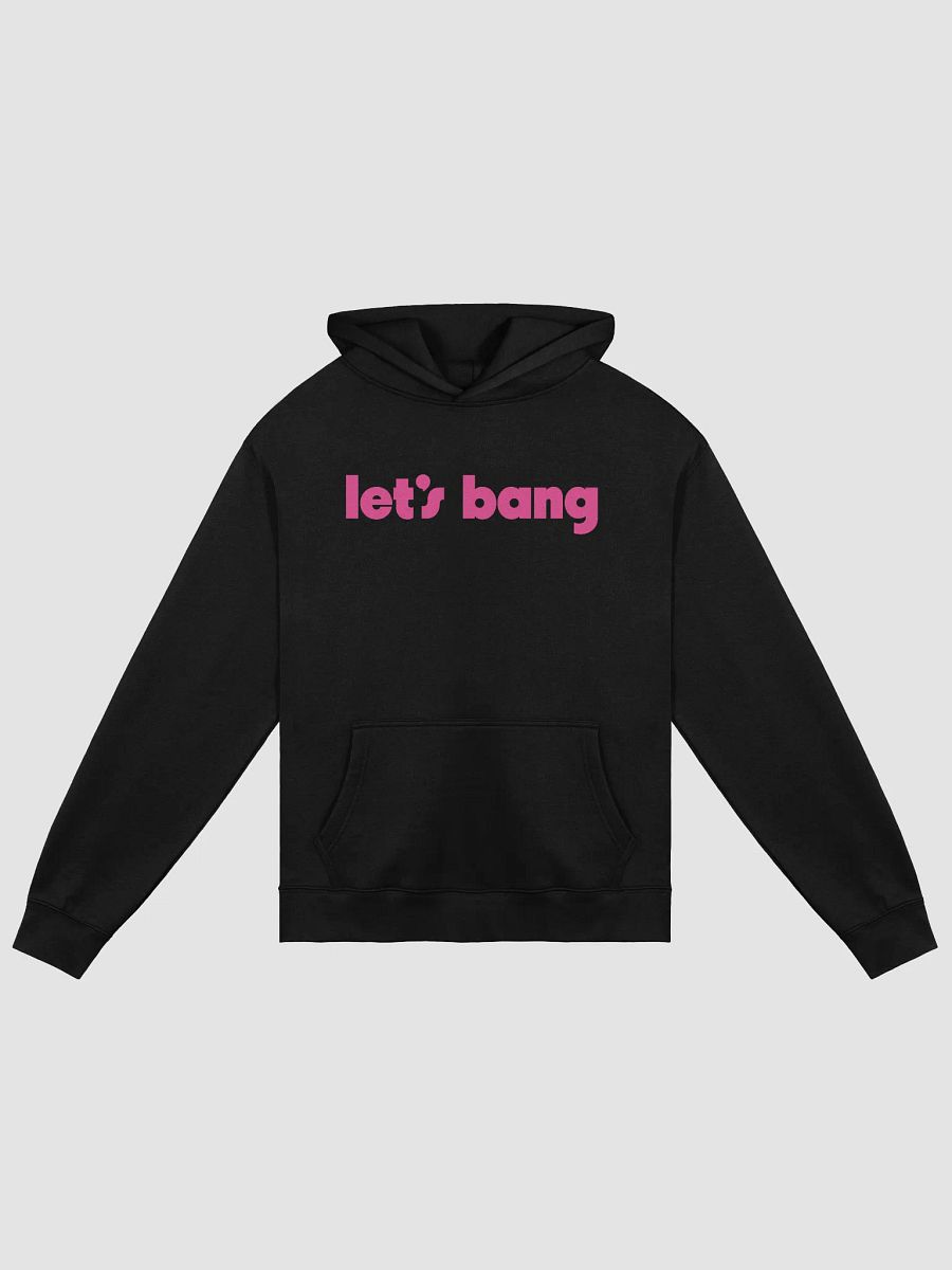 let's bang. black/pink, oversized hoodie product image (2)