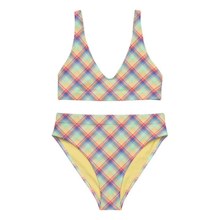Bright Pastel Plaid Bikini product image (2)