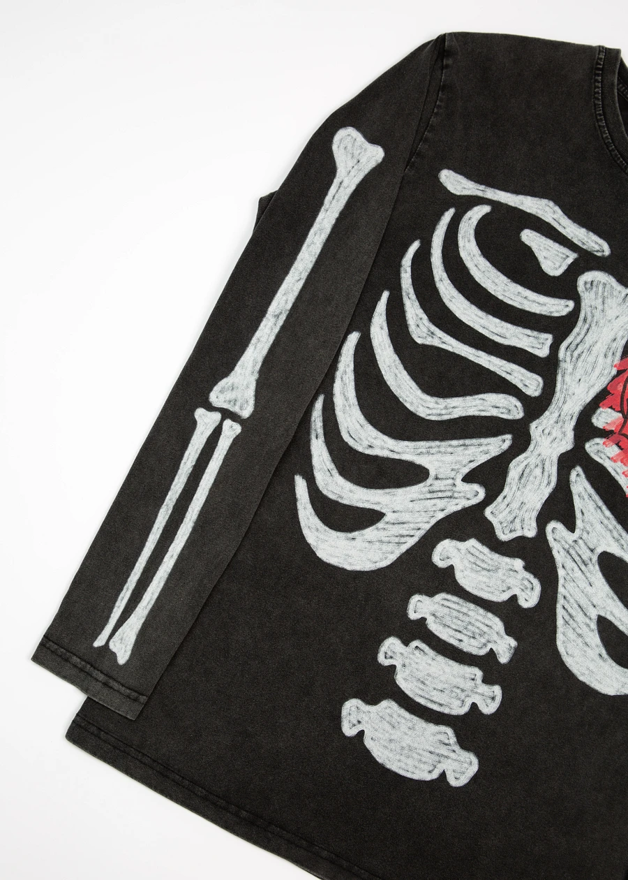 One Day We'll All Be Skeletons Black Long Sleeve Tee product image (6)