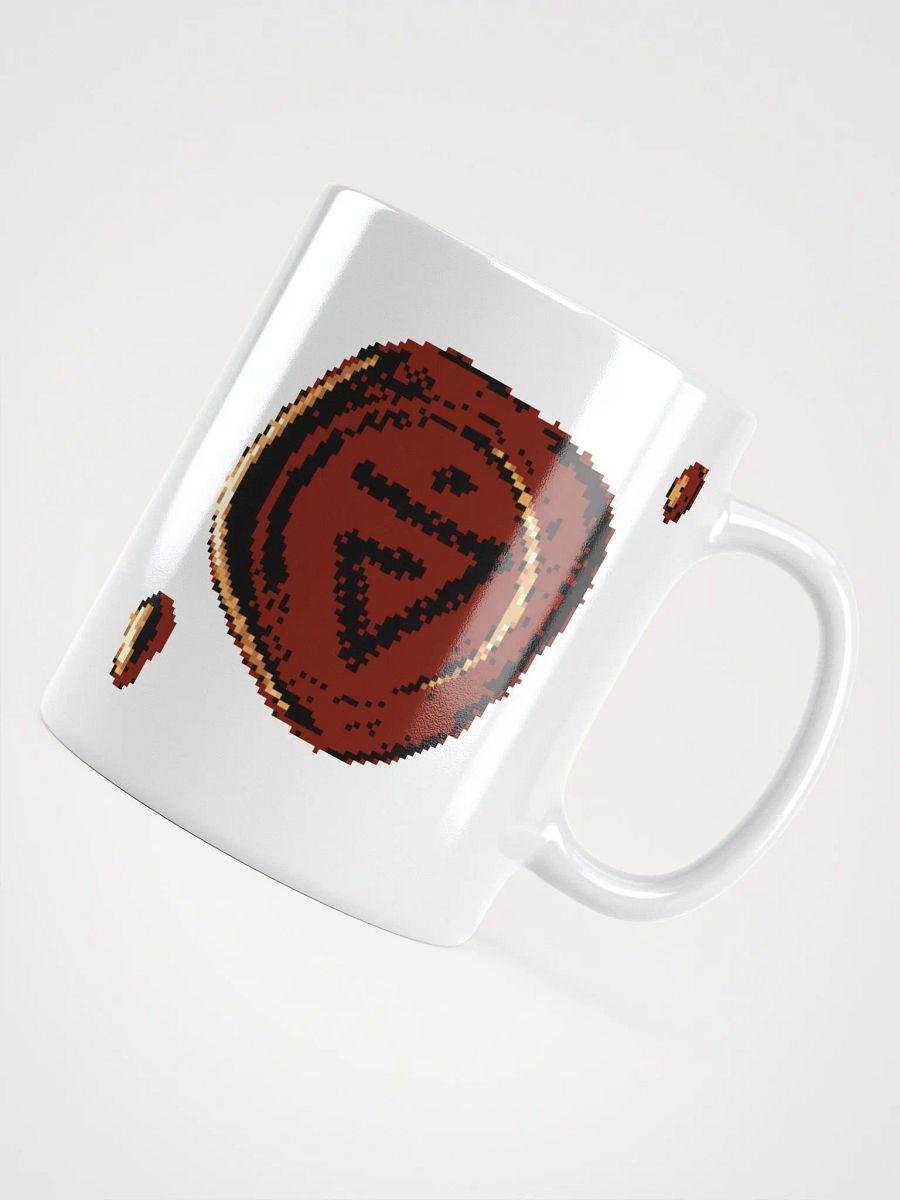 White Mug with Wax Style Symbol product image (5)