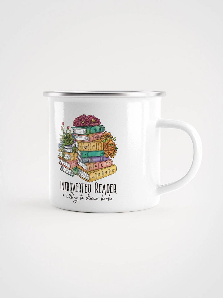 Introverted Reader Enamel Mug product image (1)