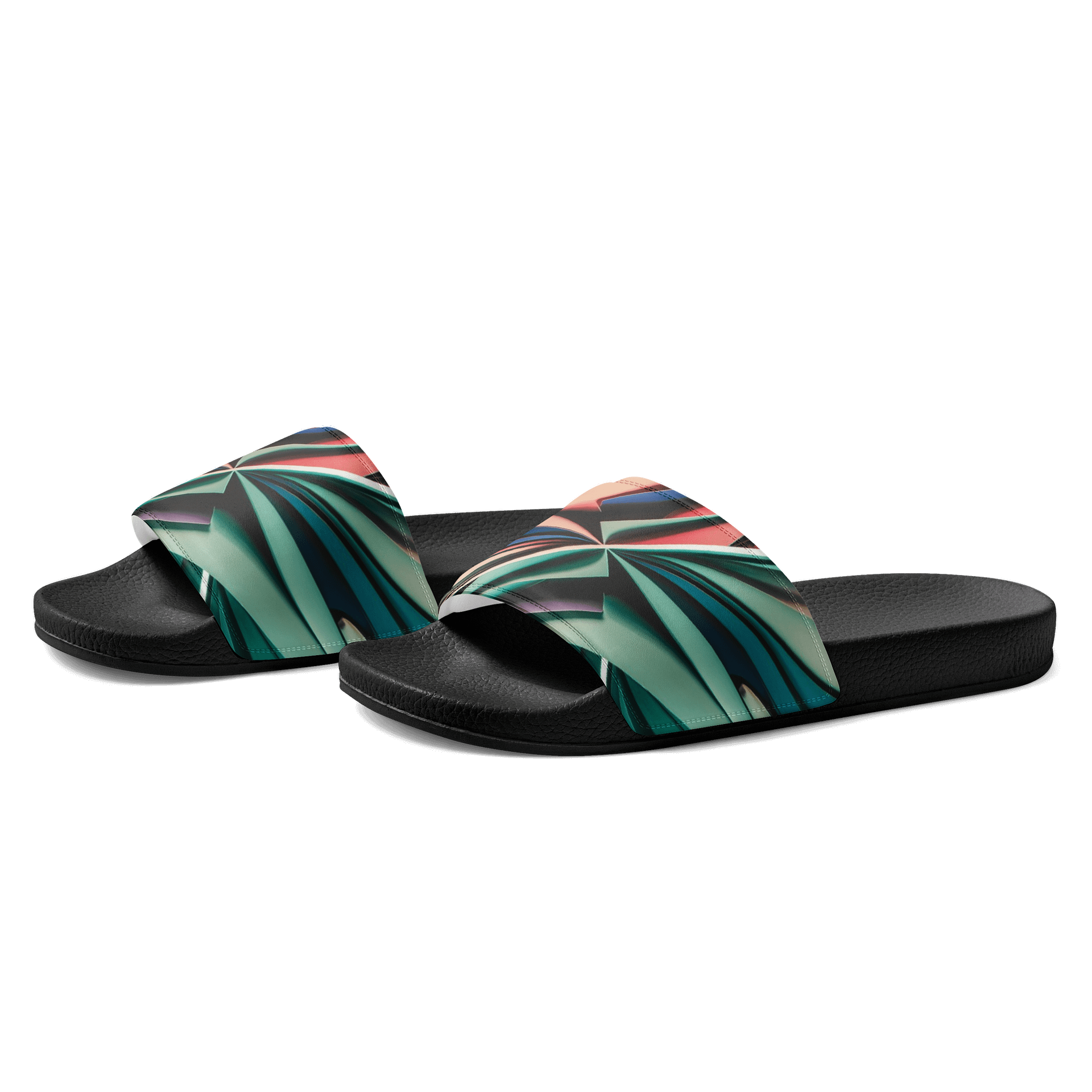 Graphic Grove Men's Slides: Vibrant Abstract Designs for Ultimate Beach and Pool Comfort product image (2)