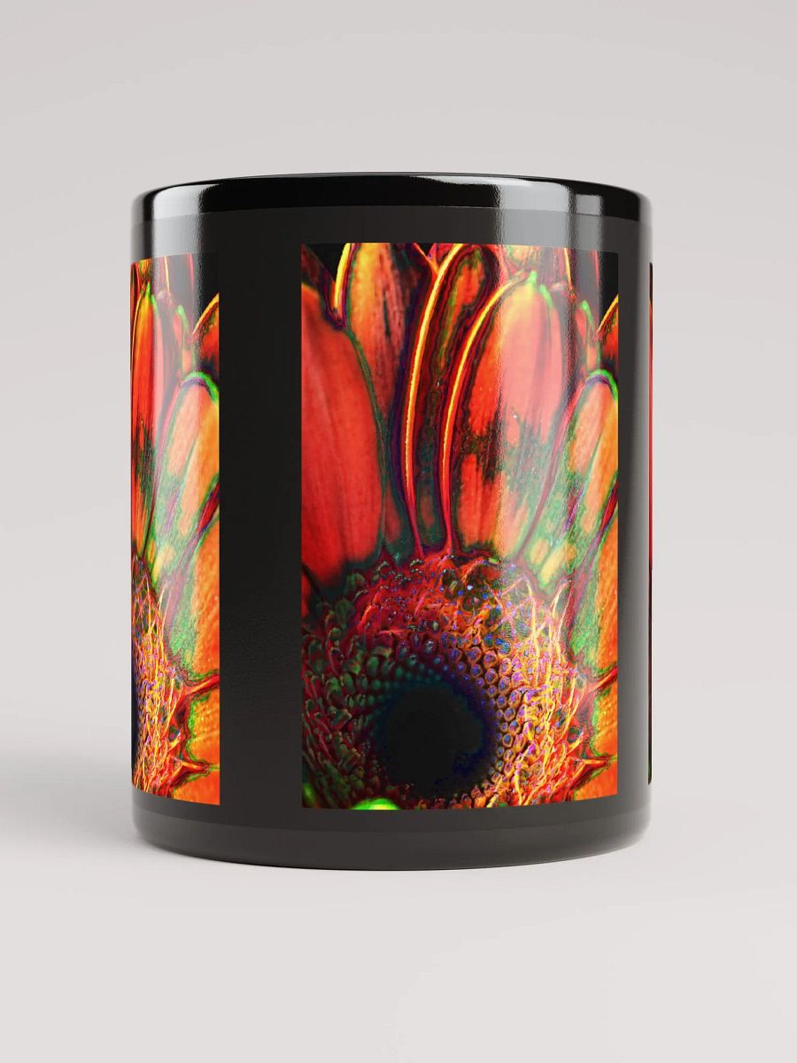Orange Gerbera Daisy Black Coffee Mug product image (9)