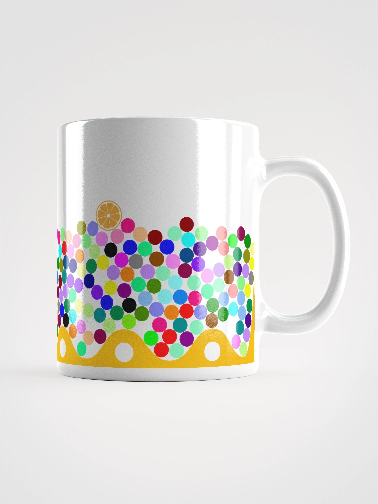 Colorful Marbles Mug (White) product image (2)