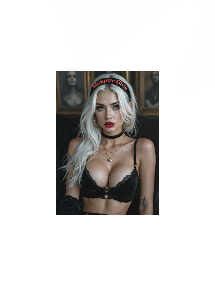 Golden Allure: Vampire Girls Headband Mini Poster product image (1)