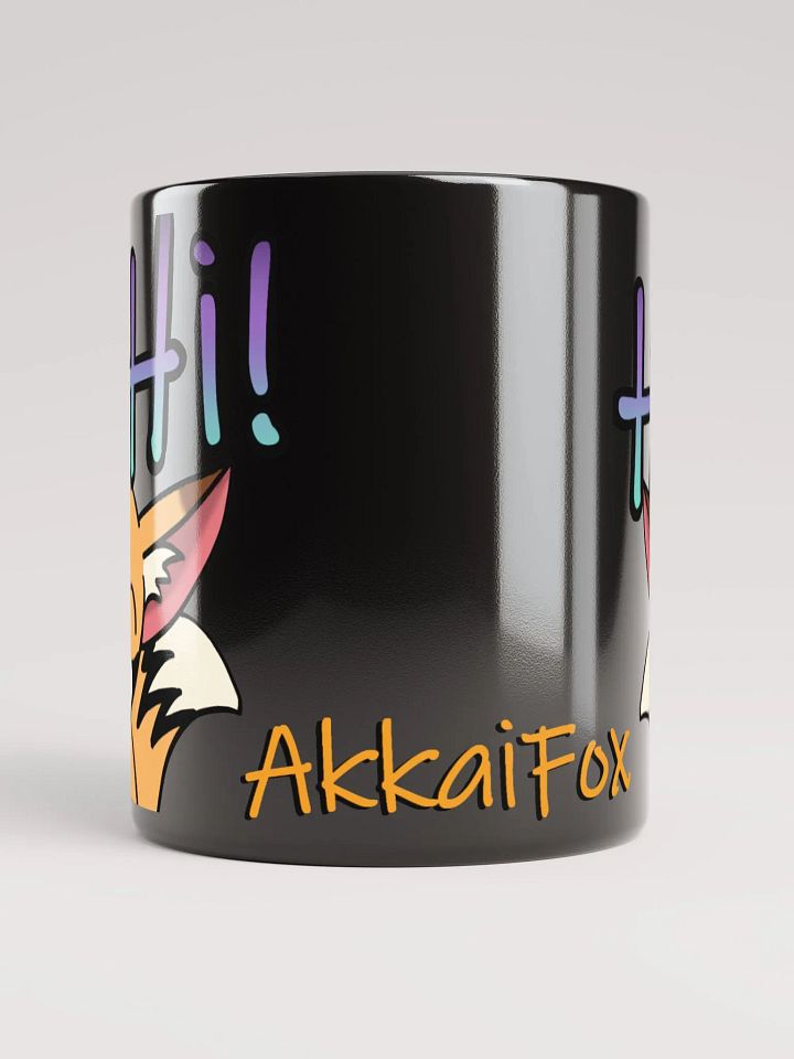 Hi! Black Glossy Mug product image (2)