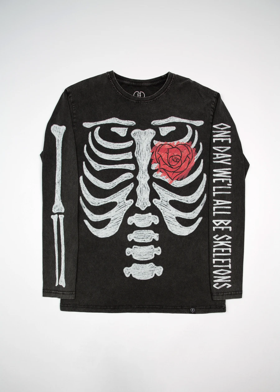 One Day We'll All Be Skeletons Black Long Sleeve Tee product image (1)