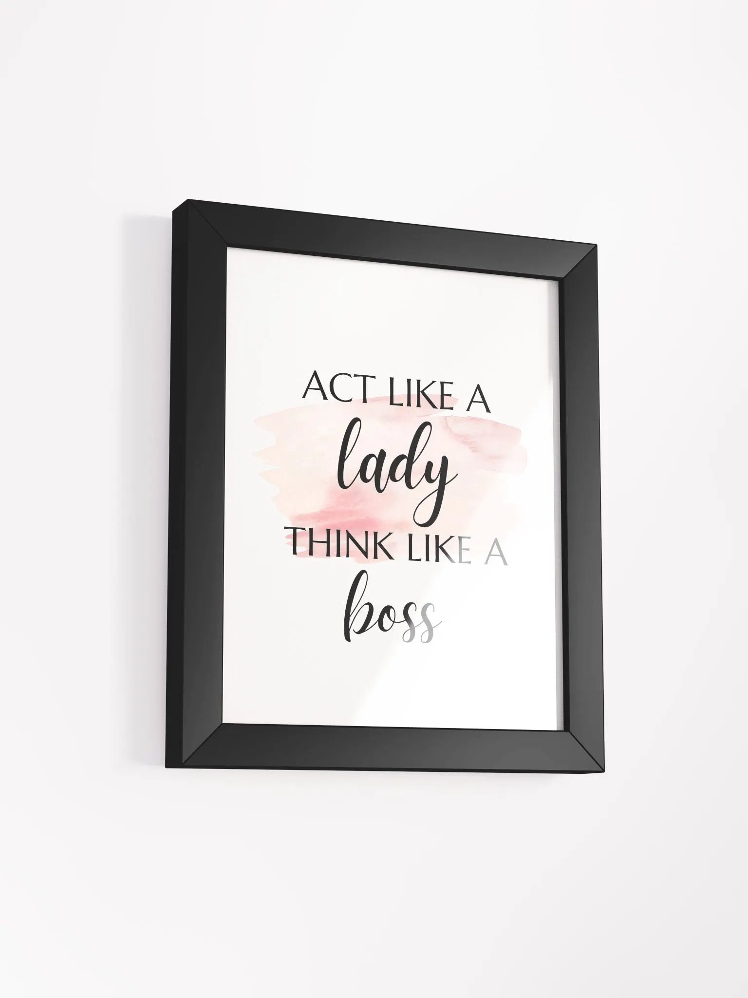 Girl Inspirational Wall Art, Feminist Poster, Bedroom Wall Art, Vanity Decor, Teen Room Decor, Office Wall Art - Framed High Quality Matte Posters product image (8)