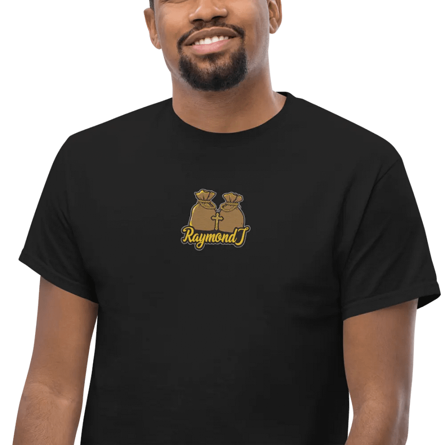 Raymond J - Original Embroided Centrepiece T-Shirt product image (15)