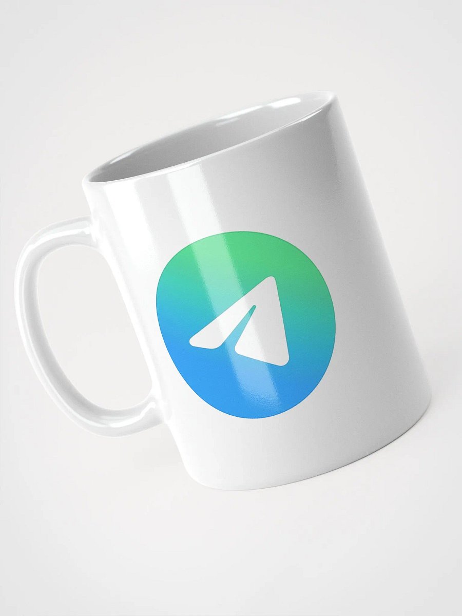 Taza con el logo Telegram Agua product image (3)