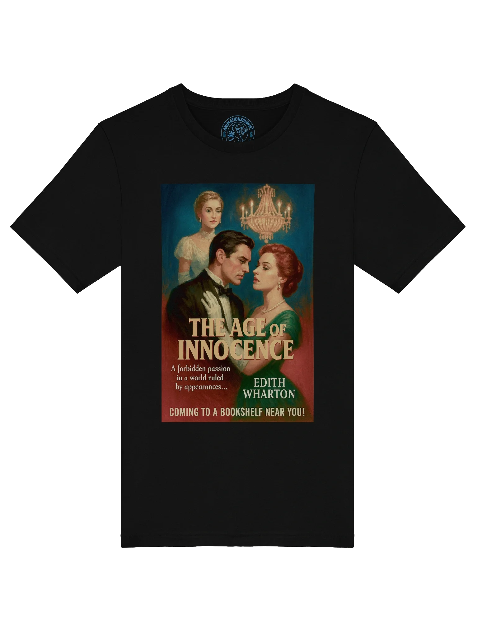 "The Age of Innocence" 1950's Faux Retro Film Poster Edith Wharton Concert Tee Fit Unisex T-Shirt product image (39)