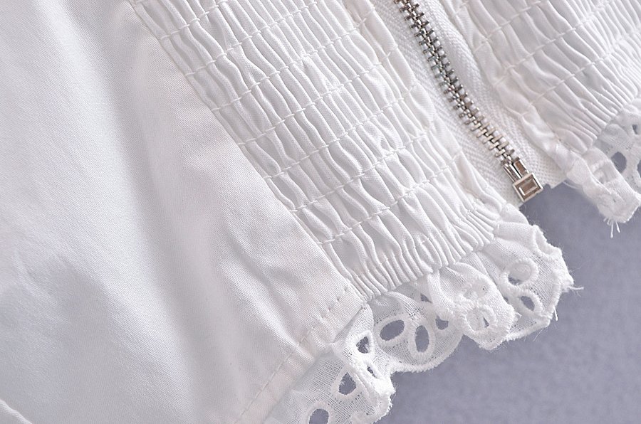 Short Short Sleeve Square Neck Drawstring Blouse product image (12)