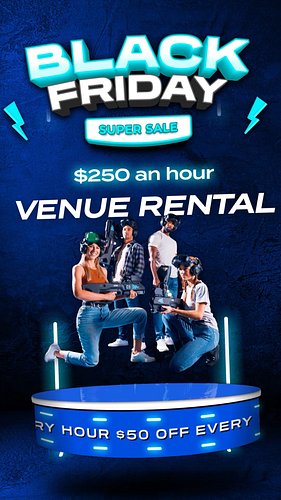 Black Friday starts early at Zero Latency Holland! For a limited time, save $50 an hour when you book the whole venue! For $2...