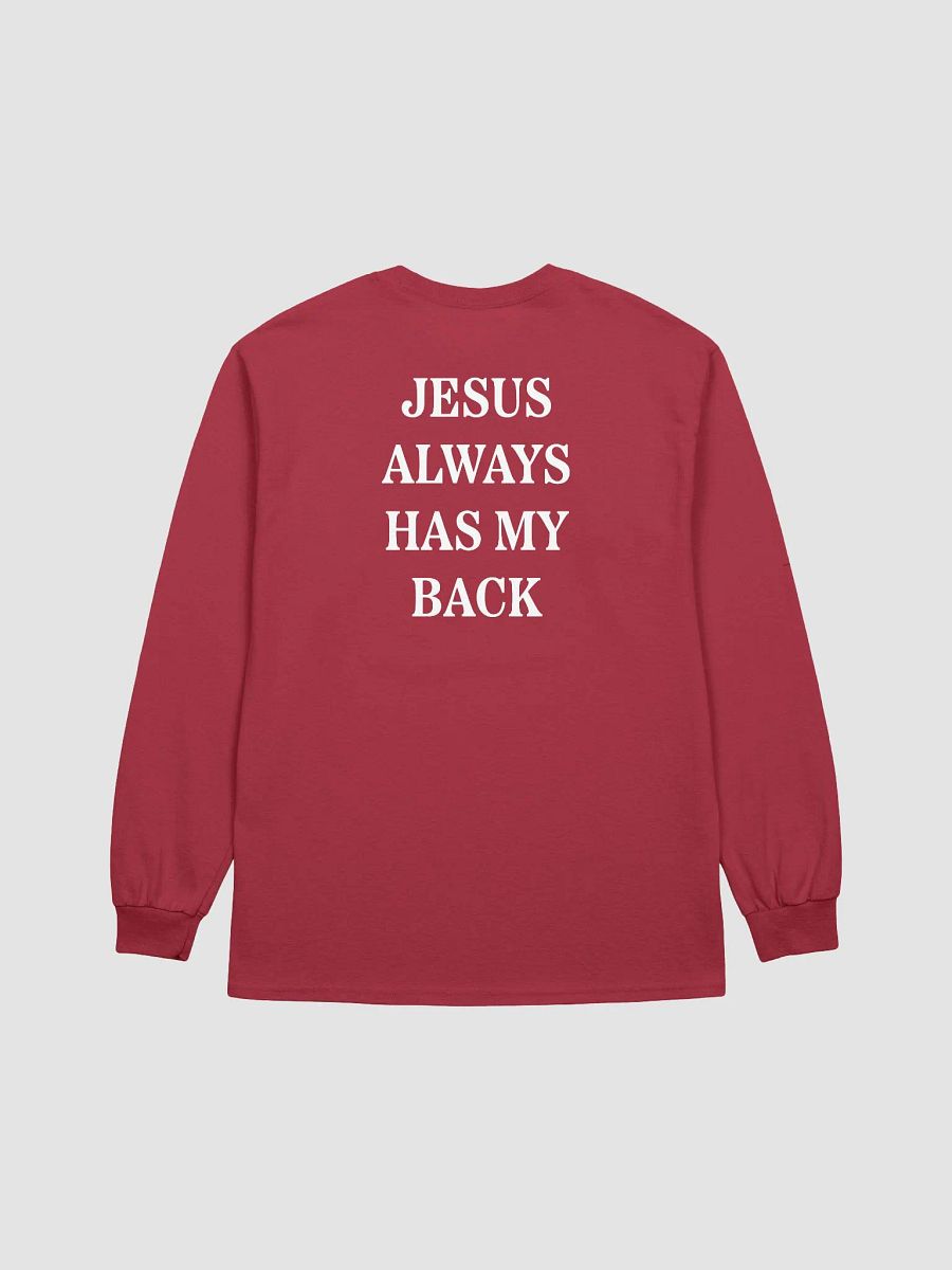 Jesus Always Has My Back | Longsleeve | Color product image (6)