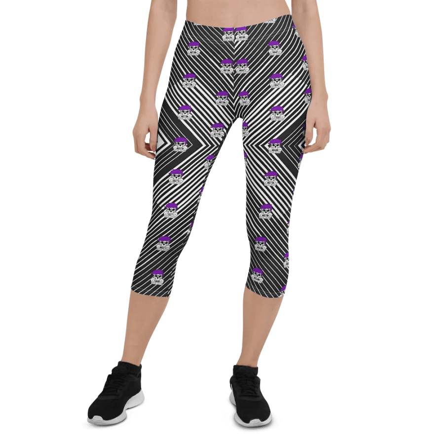 Enigma Nation All-Over Print Capri Leggings product image (1)