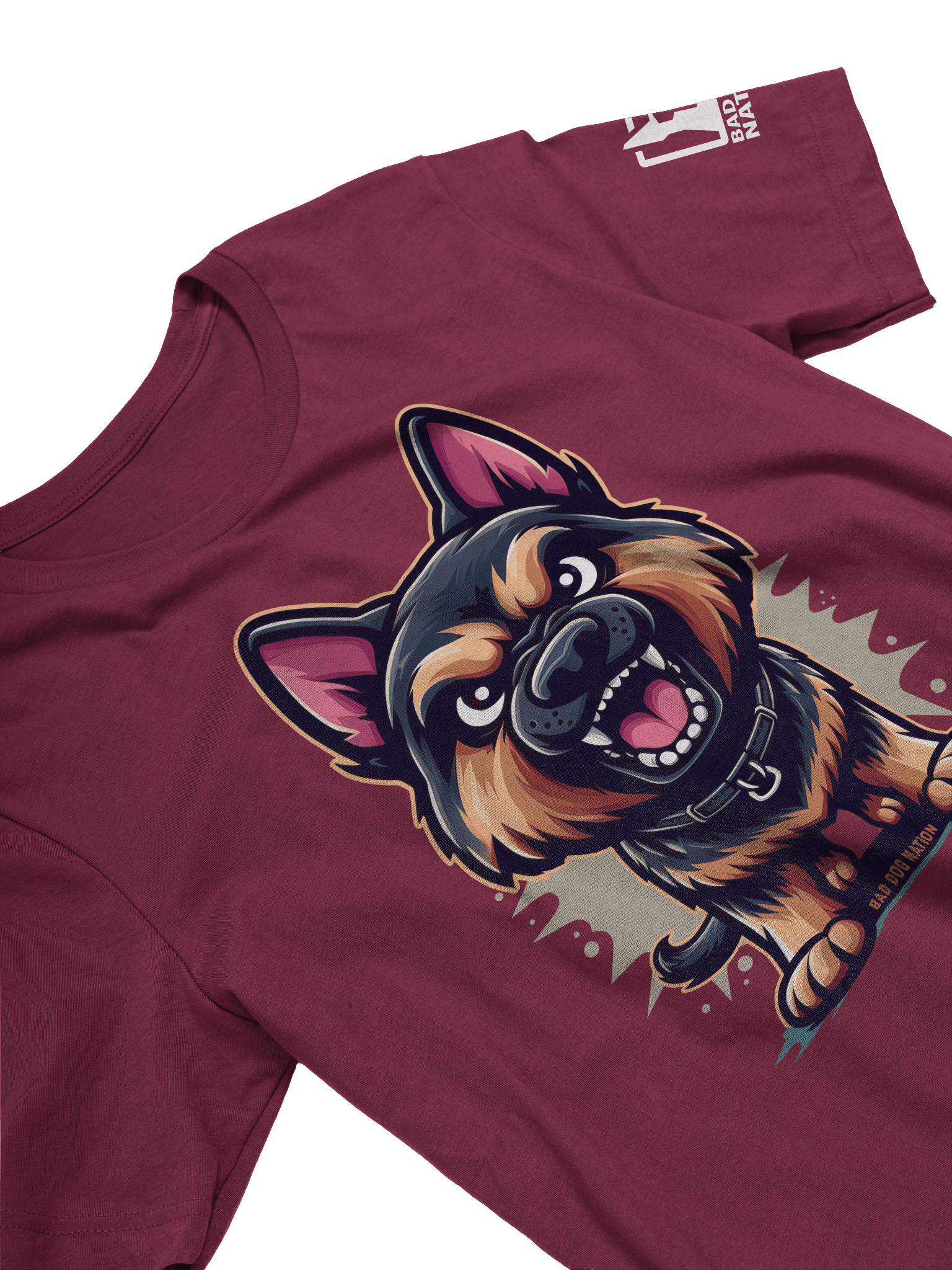 German Shepherd Angry Pup - Premium Unisex T-shirt product image (2)