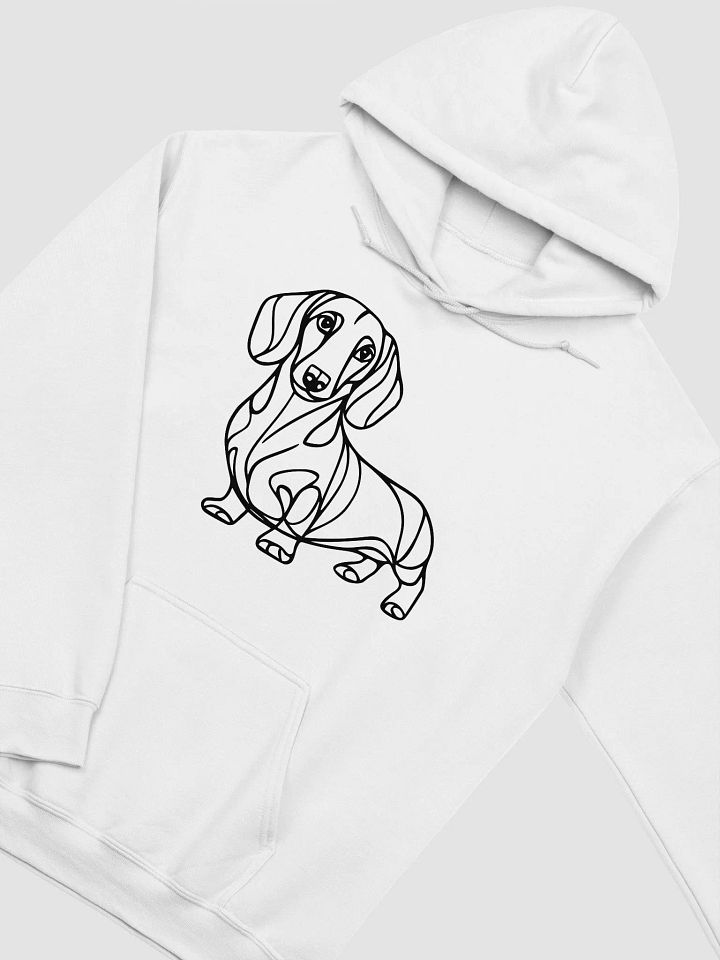 Cozy Dachshund Line Art Hoodie for Dog Lovers product image (10)