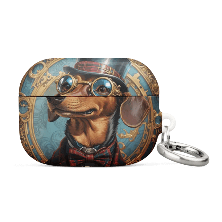 Steampunk Dachshund All-Over Print AirPods® Case product image (4)