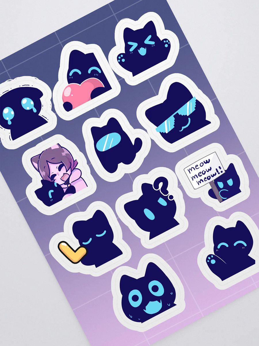Meow Meow Emote Stickers product image (1)