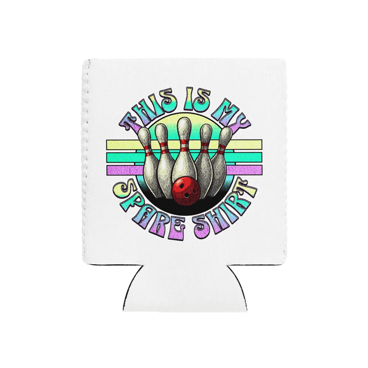 This Is My Spare Shirt Bowling Ball Retro Can Cooler product image (1)