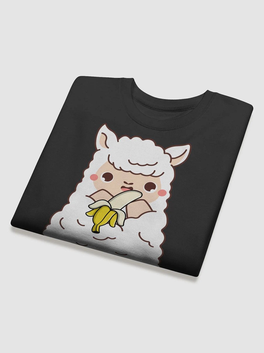 Llama Eating a Banana (Sweatshirt) product image (4)
