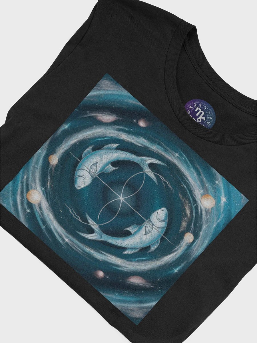 Unisex Pisces Zodiac T-Shirt - Cosmic Fish Design, Astrology Gift product image (7)